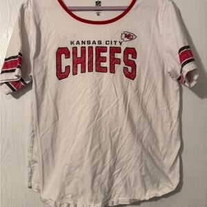 NFL Team Apparel White Tee with Red Trim